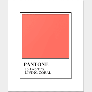 Cute aesthetic colour of the year 2019 living coral minimalistic square print Posters and Art